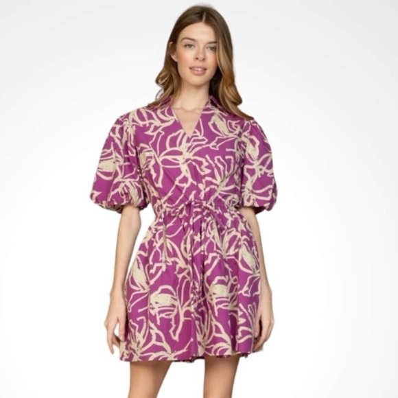 Olivia James The Label Purple Swirl Crop Top And Pant Set Size XS/S - Picture 15 of 15